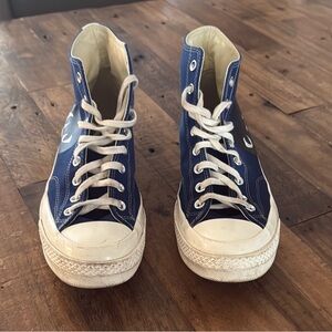 CdG PLAY x Converse Men's Chuck Taylor All Star Single Heart High-Top Sneakers